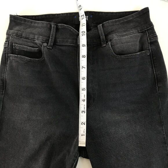 PAIGE Margot Ankle Skinny Jeans Size 28 Sweetheart Waistband Total Eclipse Black - Picture 10 of 16